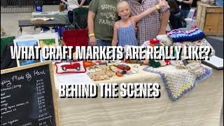 What REALLY Happens at a Crafters Market My First Market [upl. by Ahsircal]