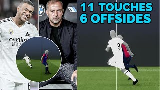 Mbappé’s 8 offside calls In 30 Mins  Barcelonas trap thwarts Real Madrid [upl. by Nyral]