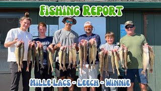 Minnesota Fishing Report  Mille Lacs Lake Leech Lake and Lake Winnie 091924 [upl. by Yerffeg]