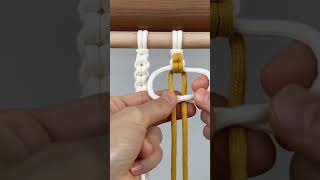 macrame knot shorts trending latest tutorial art diy handmade [upl. by Ttej]