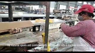 Production Process of FRP Pultruded Grating [upl. by Guntar18]