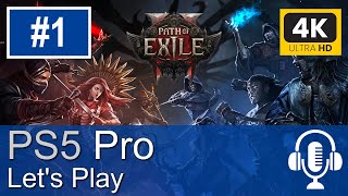 Path Of Exile 2 PS5 Pro Gameplay 4K Lets Play 1 [upl. by Hagi]