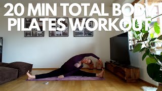 20 MIN TOTAL BODY PILATES WORKOUT  PILATES  WARM UP BUTT CORELEGS ARMS AND STRETCHING [upl. by Cired]