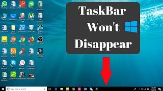 Taskbar not hiding in fullscreen mode in Windows 1011 How to Fix [upl. by Aihsenyt]