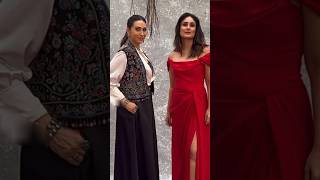 Kareena Kapoor with sister Karishma Kapoor adorable moment bollywood fashion shorts [upl. by Akinnor648]