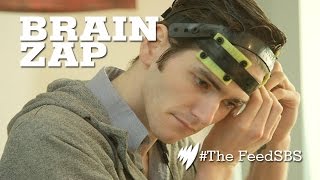 Brain zap transcranial direct current stimulation I The Feed [upl. by Sirhc]