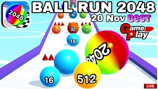 Ball Run 2048 Best Gameplay 20N shortsfeed live shortslive subwaysurfers [upl. by Aisila]