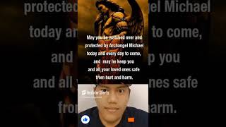 Archangel Michael always protect us jesus angel god everyone trending [upl. by Emoreg]