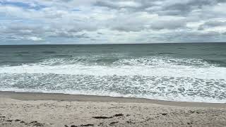 Atlantic beachfront on a stormy day coconut point Mel beach florida zenbeachseconds [upl. by Rafaelita]