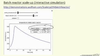 Batch Reactor ScaleUp Interactive Simulation [upl. by Ahtanoj]