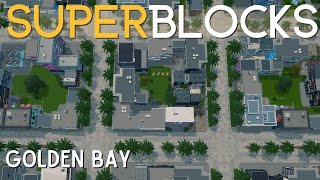 Building the PERFECT Super Blocks in Cities Skylines Plazas and Promenades  Golden Bay 03 [upl. by Uthrop]