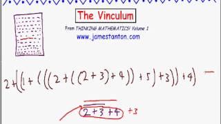 The Vinculum Tanton Mathematics [upl. by Notsua108]