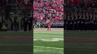 Ohio State Buckeye Battle Cry TBDBITL football sideline vs Penn State November 23 2019 [upl. by Ert]