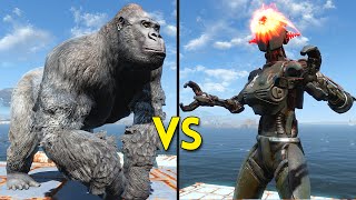 Fallout 4  50 Gorillas VS 25 Assaultrons  Battles 8 [upl. by Gloriana]