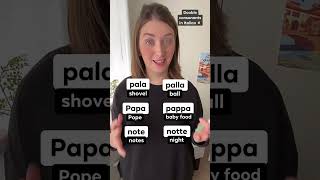 Learn double consonants in Italian shorts [upl. by Atinauj944]