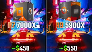 RYZEN 7 7800X3D vs RYZEN 9 5900X  Test in 6 Games [upl. by Donni]