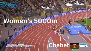 2ND WORLD RECORD ATTEMPT from CHEBET  Diamond League FINAL sub 1410 [upl. by Yema]