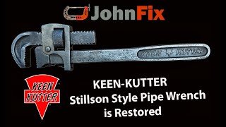 KeenKutter Stillson style pipe wrench is restored [upl. by Gregrory]