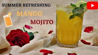 Mango Mojito Recipe  Refreshing Perfect Mango Mojito  Quick Summer Drink Idea [upl. by Monteith282]