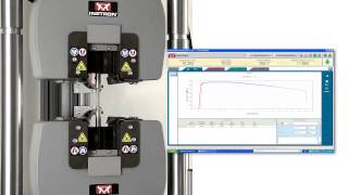 Testing 505 Round with an AutoX750 Extensometer on a 300LX System [upl. by Fancy]