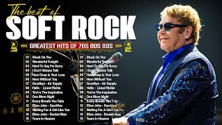 Elton John Phil Collins Bee Gees Rod Stewart 🎶 Most Beautiful Soft Rock Songs Collection [upl. by Rehtaef]