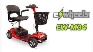 EWheels EWM34 Lightweight Portable Mobility Scooter [upl. by Ainevuol]