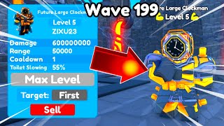 OMG😍 I GOT FUTURE LARGE CLOCKMAN IN FIRST TRY🤯🤯 Toilet Tower Defense [upl. by Ymorej]