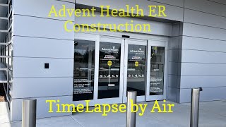 New ER Advent Health Winter Haven Florida  TmeLapse Construction by Drone  Watch it being Built [upl. by Kerwinn294]