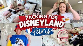 PACK WITH ME DISNEYLAND PARIS 2024 🇫🇷 🏰 prep amp organising Disney outfits accessories amp tips AD [upl. by Magan]