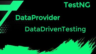 5 TestNG  DataProvider  DataDrivenTesting  Parameterization [upl. by Antonie530]