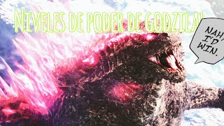 Niveles de poder de Godzilla [upl. by Meyer]