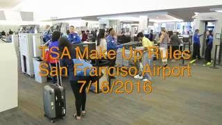 TSA Agent Makes Up Random New Rules at SFO Airport [upl. by Uot]