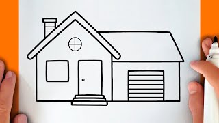 HOW TO DRAW A HOUSE [upl. by Rema]