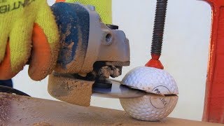 What is Inside a Hockey Ball  Cutting Open Hockey Ball  Blade XYZ  Hindi [upl. by Noyerb561]