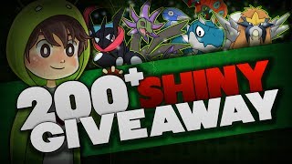 Pokemon XampY 200 Shiny Pokemon Giveaway Kalos Born [upl. by Graner]