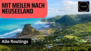 Mit MEILEN nach Neuseeland ✈️  Alle Routen amp Möglichkeiten [upl. by Elsinore]