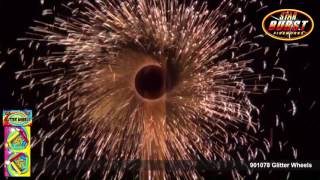 Pyro Magic Fireworks  901078 Glitter Wheels [upl. by Diley916]