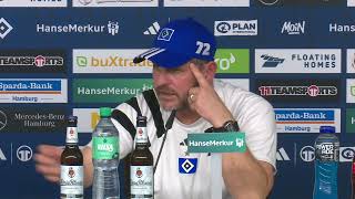 HSV Pressekonferenz vor dem Spiel gegen 1 FC Magdeburg [upl. by Willett364]