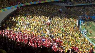 Brazil v Chile World Cup  Chilean National Anthem [upl. by Harragan635]