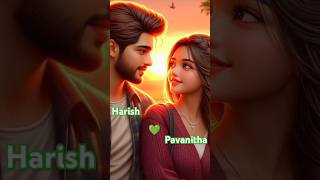 Harish 💚 pavanitha comment your namehey nalle kannada song trending like song share subcribe [upl. by Zwiebel]