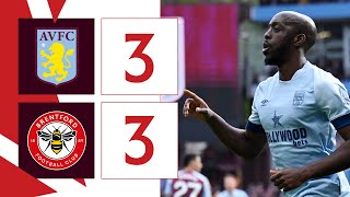 Wissa Mbeumo and Zanka net in thriller 🤯  Aston Villa 3 Brentford 3  Premier League Highlights [upl. by Irwinn]