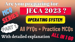 WB JECA 2023 Preparation  MCQ Series  JECA 2022 Questions  Operating System  Part 1  Bangla [upl. by Moyra82]