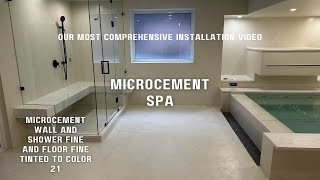 Microcement Spa Steam Shower Floors Walls and Ceilings  Microcement How to by 5StarFinishes [upl. by Revlis]