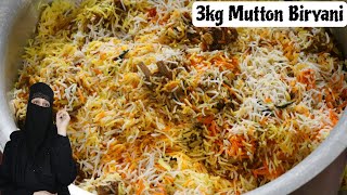 Mutton Biryani  3kg Mutton Biryani  Mutton Biryani Recipe  Easy amp Most Delicious Mutton Biryani [upl. by Akinit911]