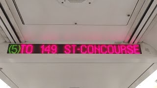 5 Train To 149th Street Grand Concourse Announcements [upl. by Namrehs239]