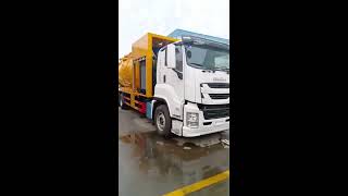 ISUZU 15000 liter vacuum sewage truck [upl. by Yenots]