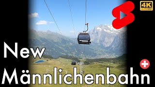 Grindelwald New Männlichenbahn  Ropeways Switzerland Shorts [upl. by Aihsatan]