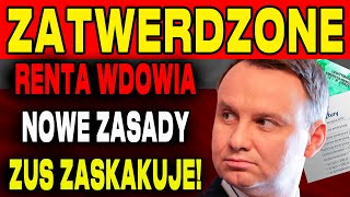 RENTA WDOWIA ZUS OGŁASZA NOWE ZASADY BĘDĄ TO NAJWIĘKSZE WYPŁATY DLA WDÓW W LISTOPADZIE 2024 [upl. by Josi]