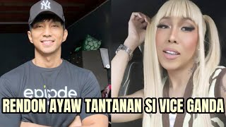 RENDON NAKABALIK NASA SOCIAL MEDIA MULING INUPAKAN SI VICE GANDA [upl. by Ithaman]