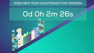 SWEDEN NEW YEAR COUNTDOWN 2022 Stockholm Gothenburg [upl. by Eiramave]